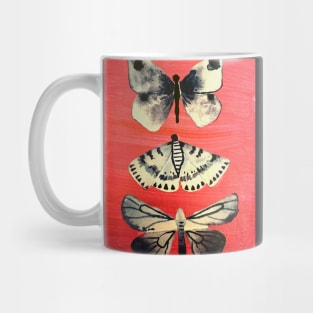 Hot Pink Butterfly Art Mug